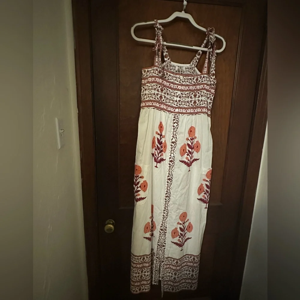 NWT Bindu Dorothea Floral Print Maxi Dress Size S
